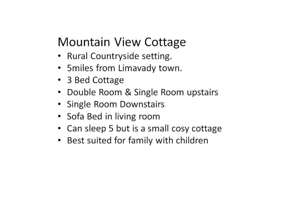 Mountain View Cottage Limavady Buitenkant foto